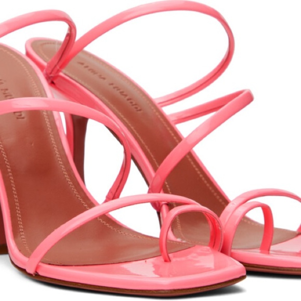 Pink Amina Muaddi heels